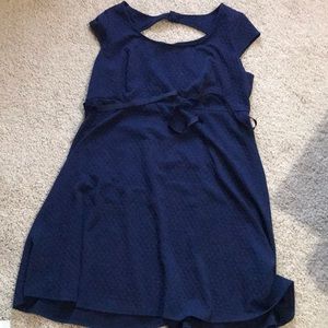 Navy maternity dress